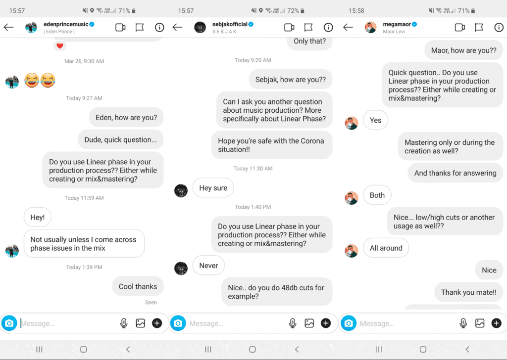 Linear Phase Poll With The Pros