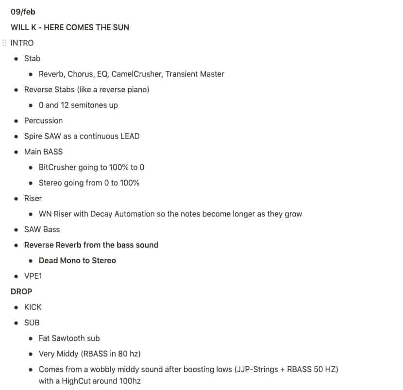 Will K's Walkthrough Notes