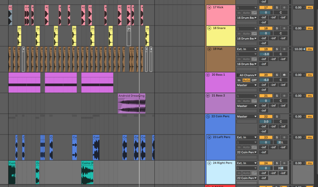 Inserting In A Track